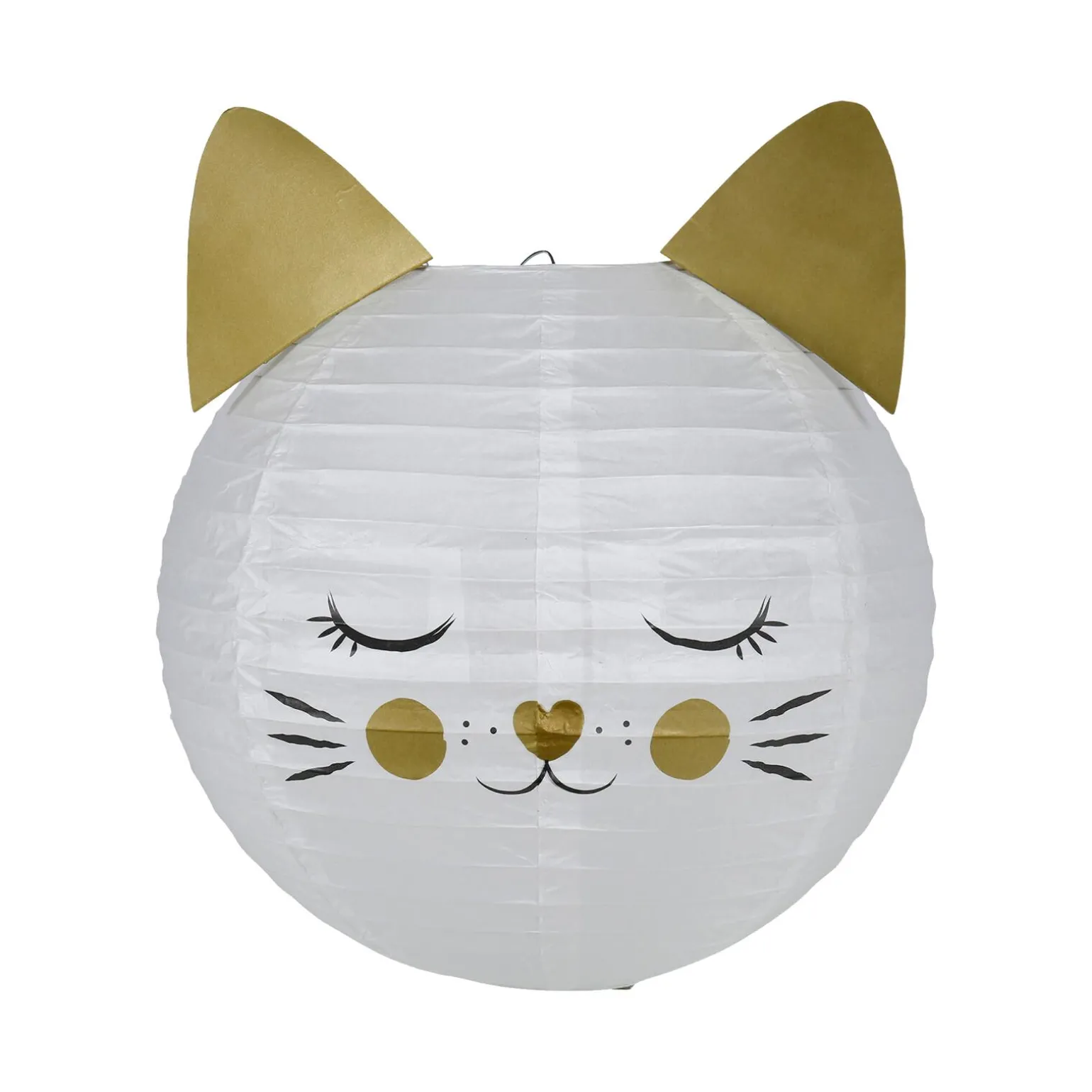 Abat-jour CHAT LOVE coloris blanc 21 x 35 cm - 4MURS