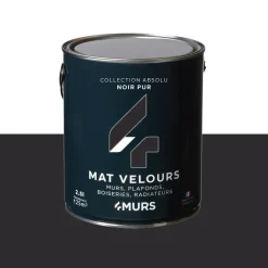 Absolu Peinture Multi-supports Peinture noir 2,5 L - 4MURS