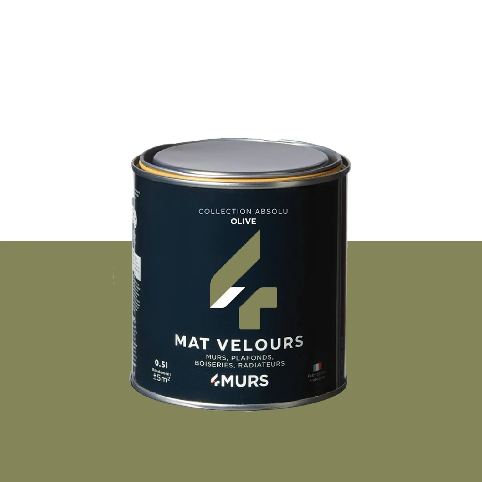 Absolu Peinture Peinture olive Mat 0,5 L - 4MURS