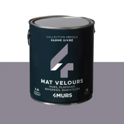 Absolu Peinture Peinture parme givrée Mat 2,5 L - 4MURS