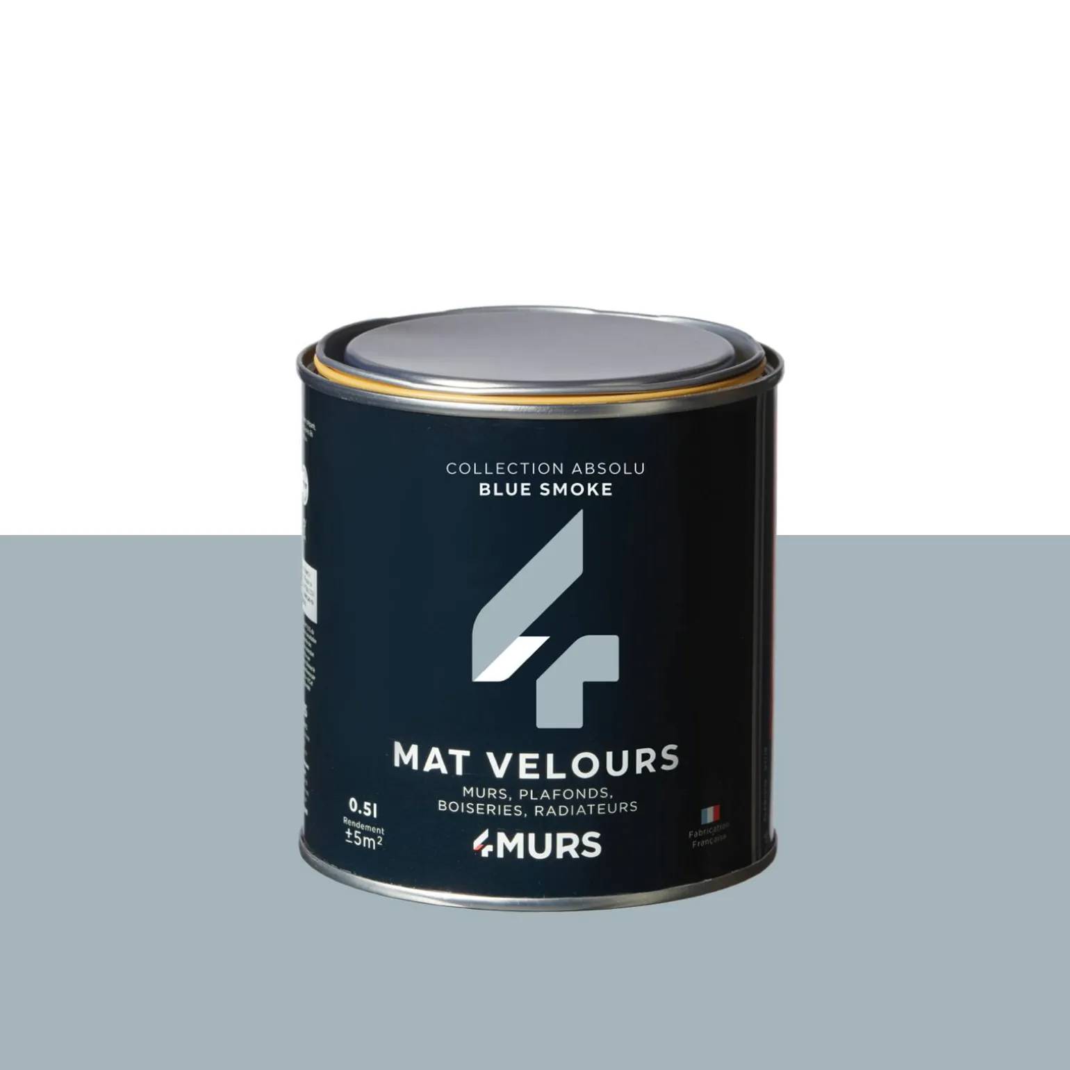 Absolu Peinture Peinture blue smoke Mat 0,5 L - 4MURS