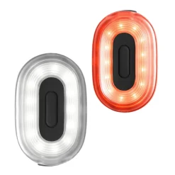 Accessoire de vélo FEU DE SIGNALISATION 2 EN 1 rouge et blanc - 4MURS