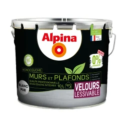 ALPINA Peinture MURS ET PLAFONDS 0% CONSERVATEURS Peinture blanc 10 L