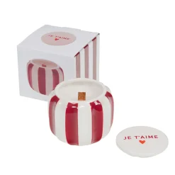 Amadeus Cades Bougie JE T'AIME coloris rouge & blanc - 4MURS