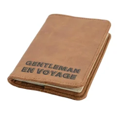 Amadeus Cades Protège passeport GENTLEMAN EN VOYAGE marron - 4MURS