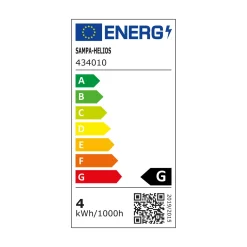 Ampoule LED GLOBE AMBRÉ FILAMENT 25W E14 jaune 9,6 x 4,8 cm - 4MURS