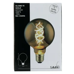 Ampoule LED GLOBE G95 GOLD E27 15W 1800K or 14 x 9,5 cm - 4MURS