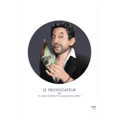 Asap Creative Studio Affiche LE PROVOCATEUR 30 x 40 cm - 4MURS