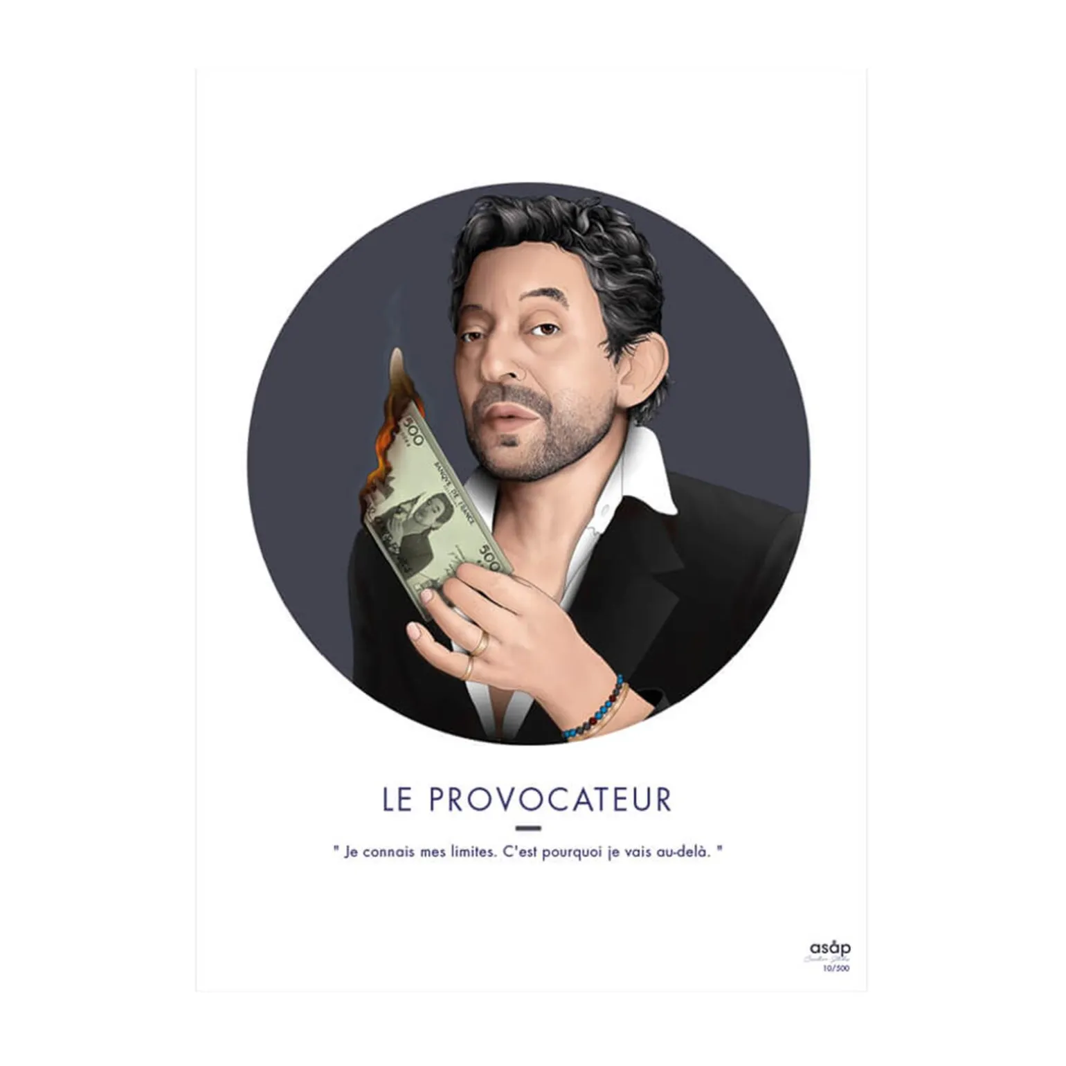 Asap Creative Studio Affiche LE PROVOCATEUR 30 x 40 cm - 4MURS
