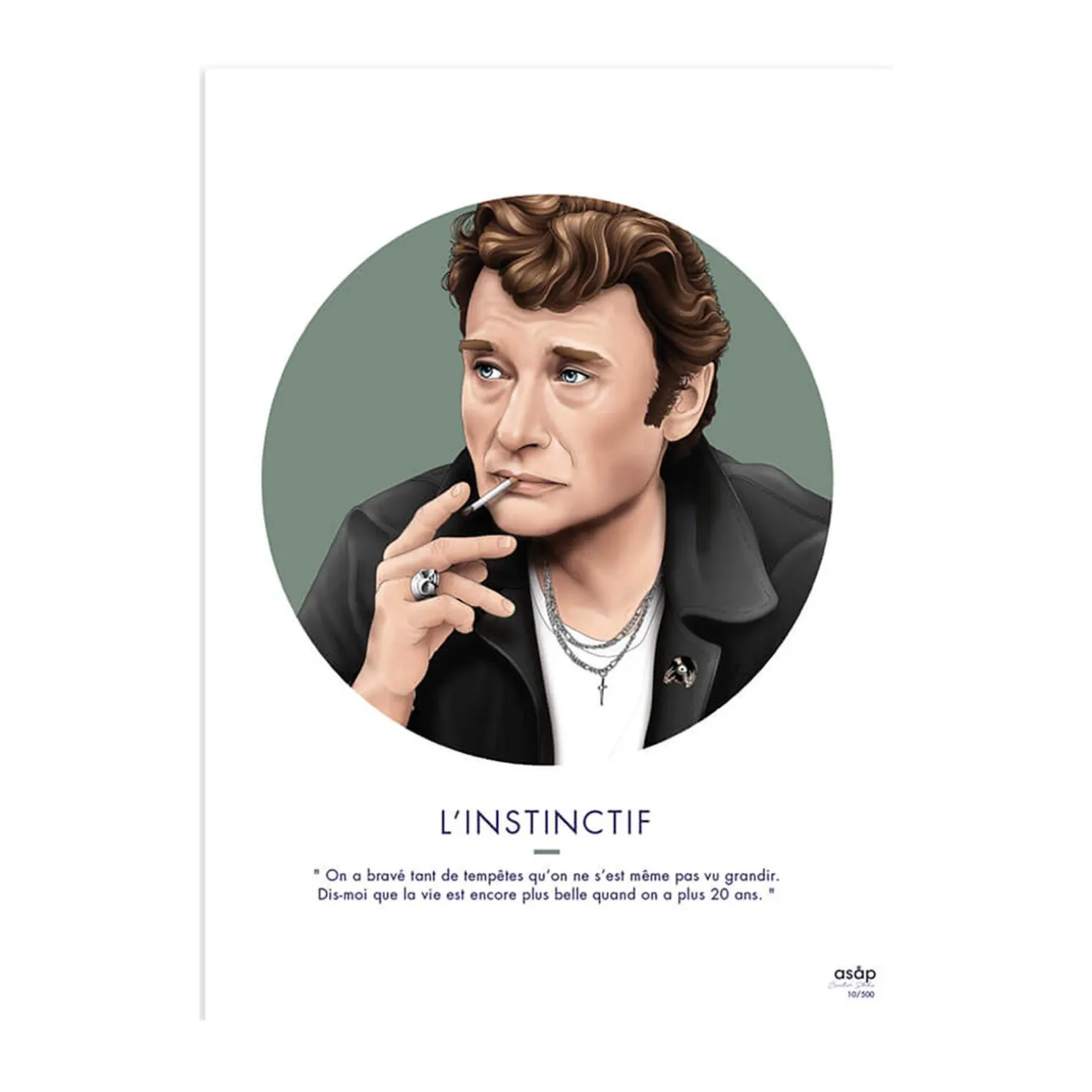 Asap Creative Studio Affiche L'INSTINCTIF 30 x 40 cm - 4MURS
