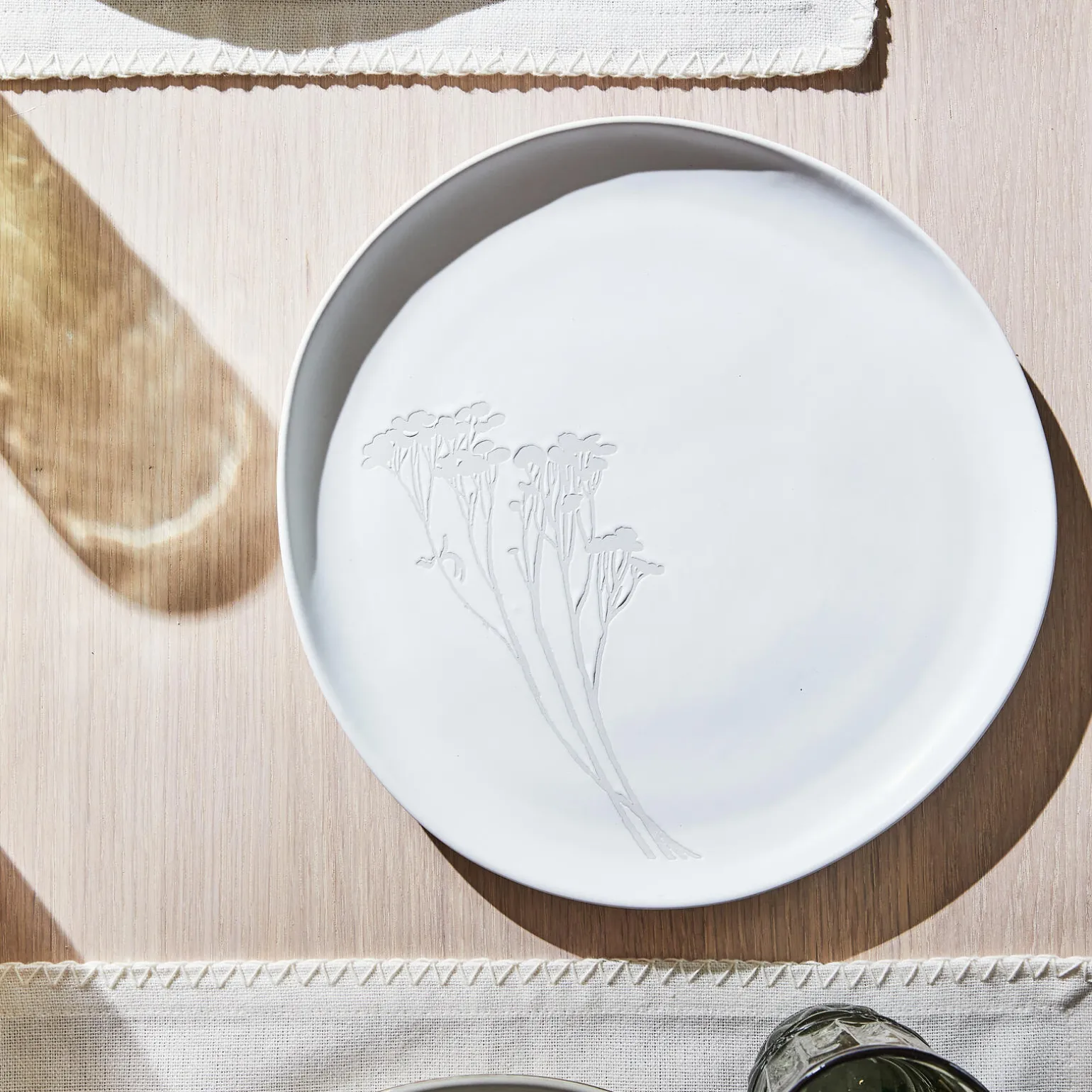 Assiette MIMOSA coloris blanc - 4MURS