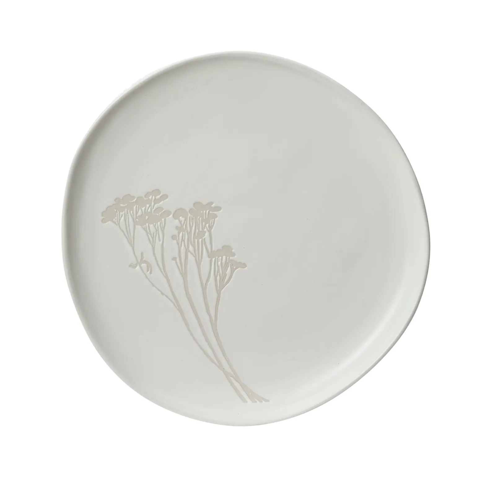 Assiette MIMOSA coloris blanc - 4MURS
