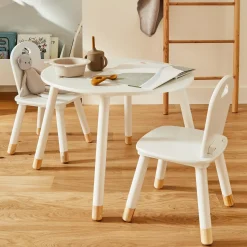 Atmosphera Bureau enfant TIBO coloris blanc - 4MURS