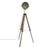 Atmosphera Lampadaire PROJECTEUR or et bois 150 x 25 cm - 4MURS