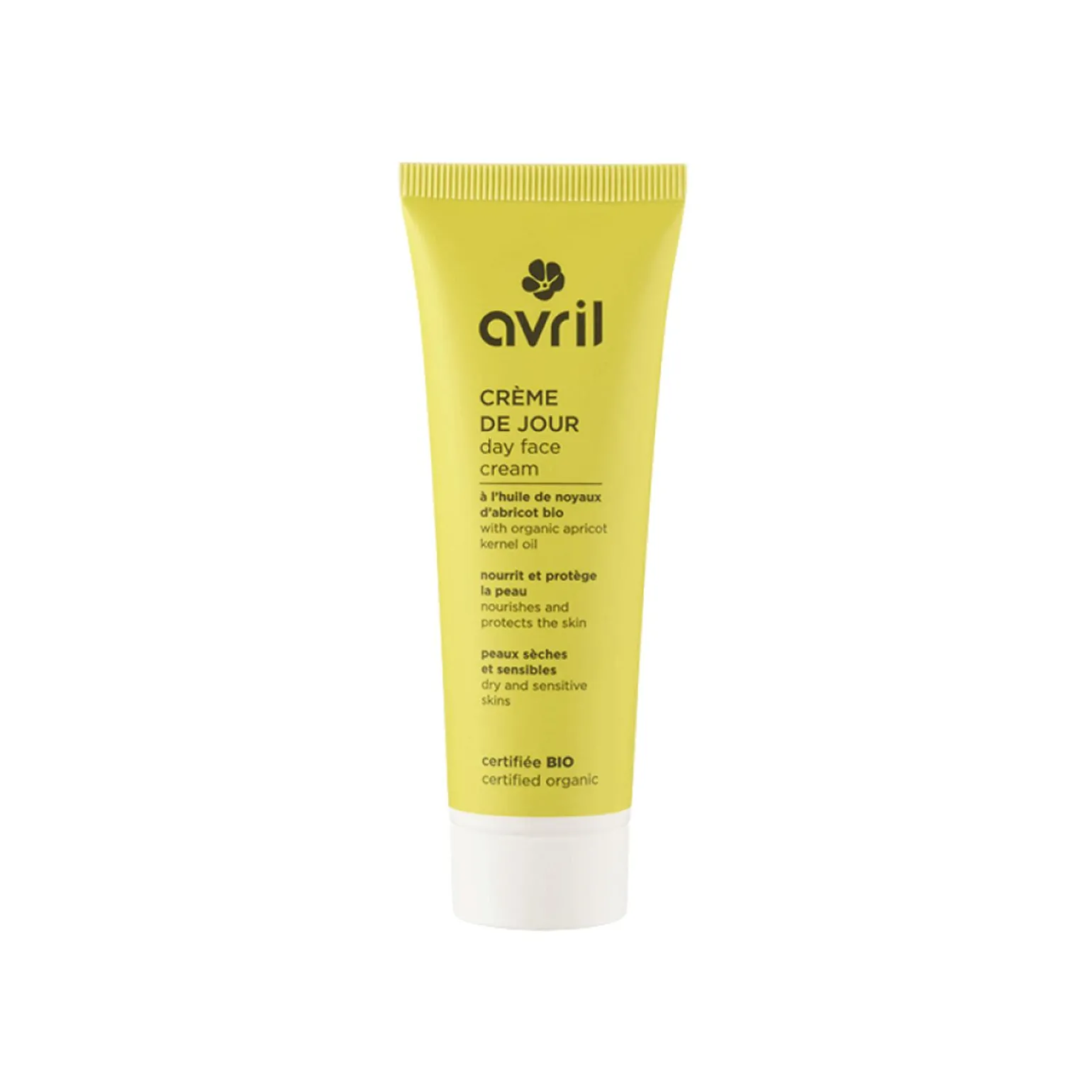 Avril Soin visage CRÈME JOUR BIO PEAUX SÈCHES ET SENSIBLES camomille et rose