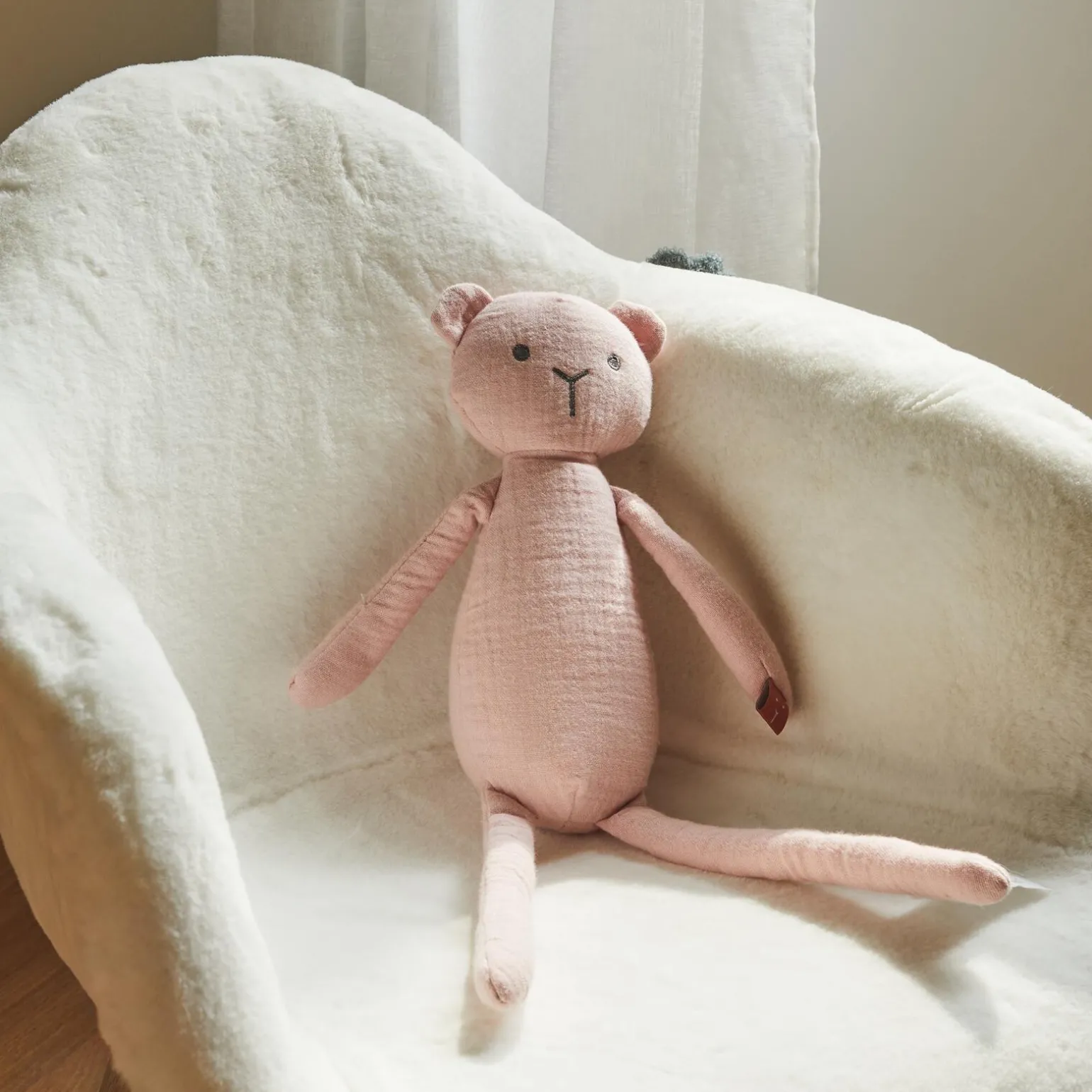 BAMBAM Peluche OURS rose - 4MURS