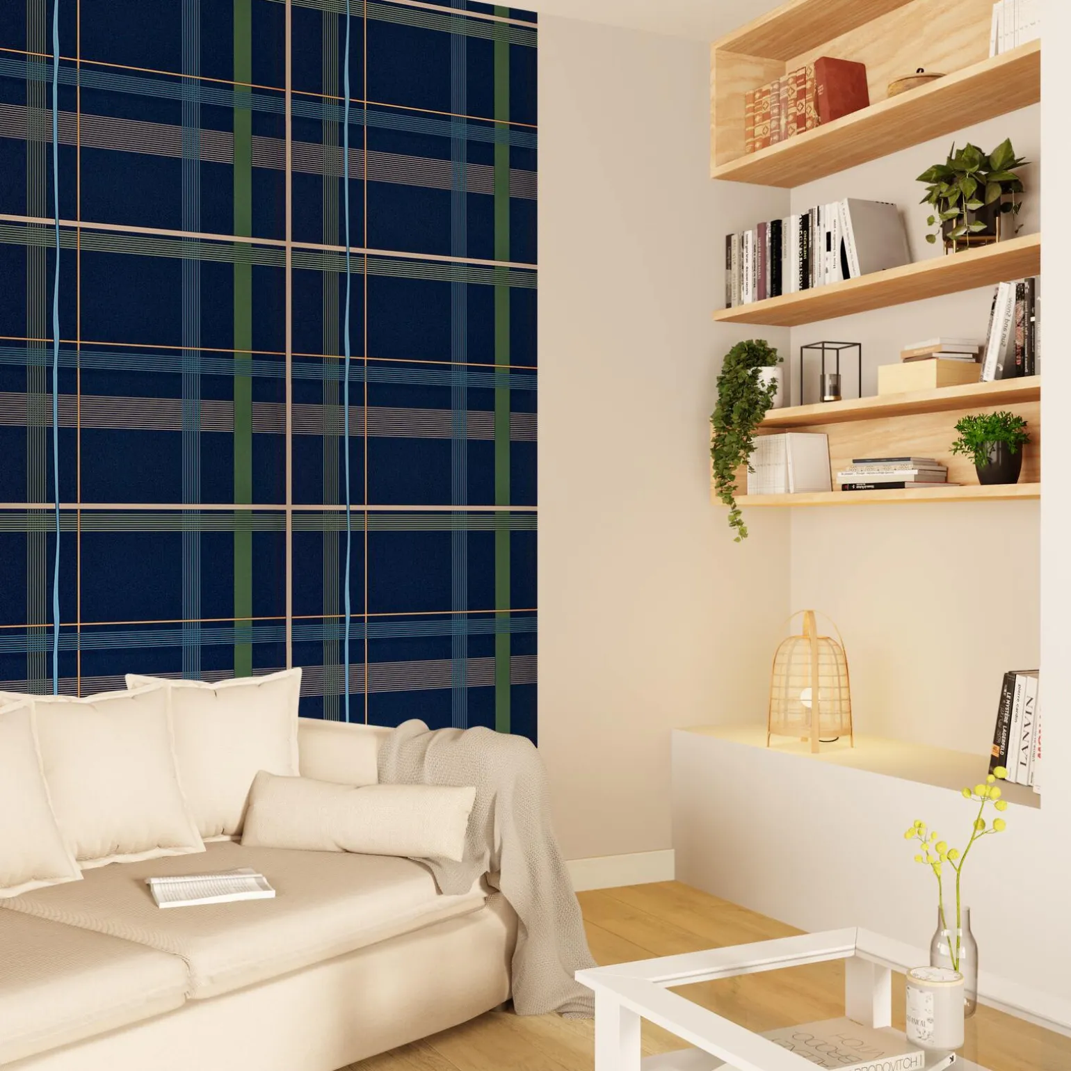 Bensimon Papier peint intissé MALO bleu marine - 4MURS