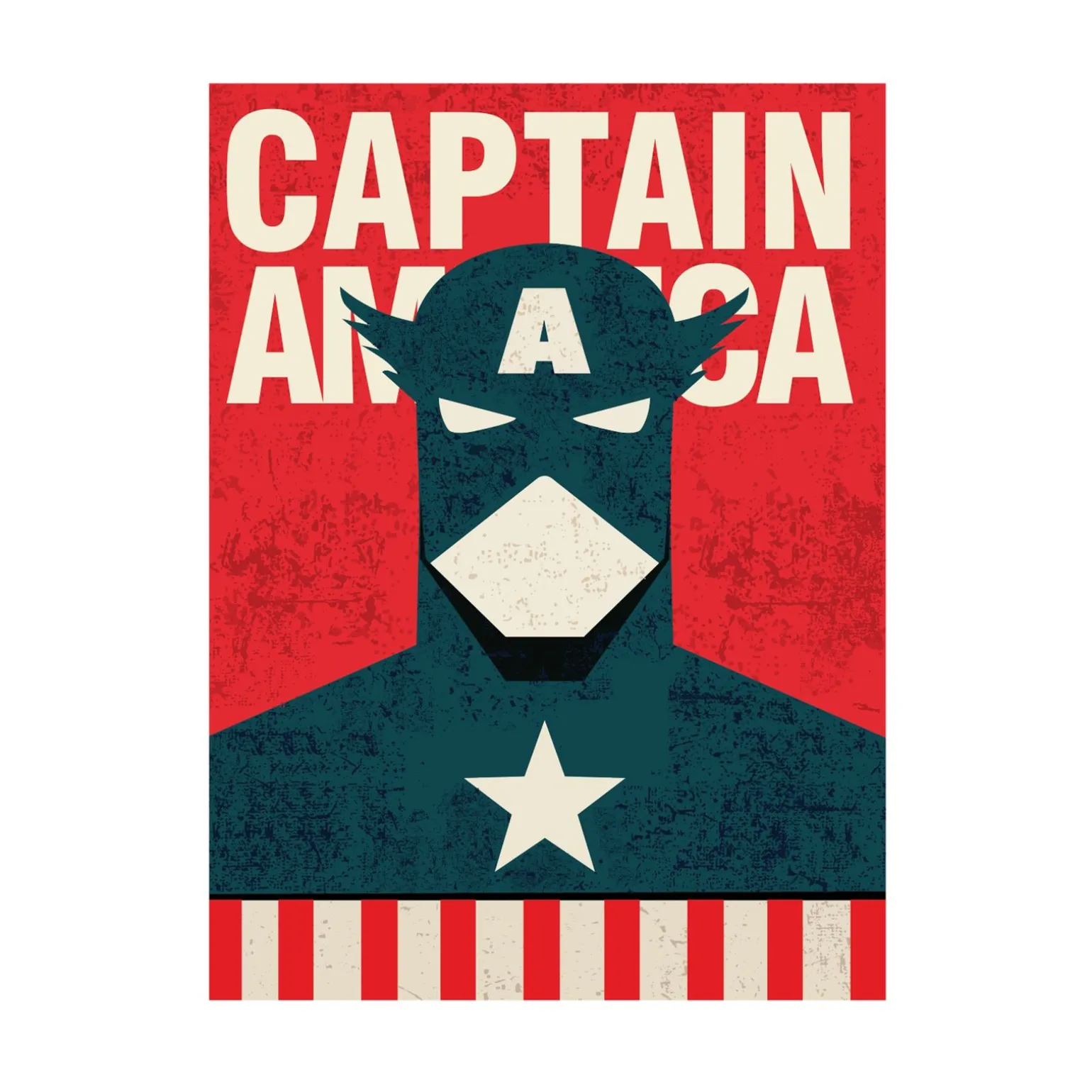 Blue Shaker Affiche CAPTAIN AMERICA 30 x 40 cm - 4MURS