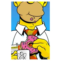 Blue Shaker Affiche HOMER 30 x 40 cm - 4MURS