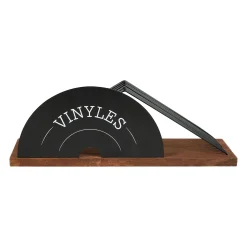 Boîte de rangement PORTE VINYLES coloris noir - 4MURS