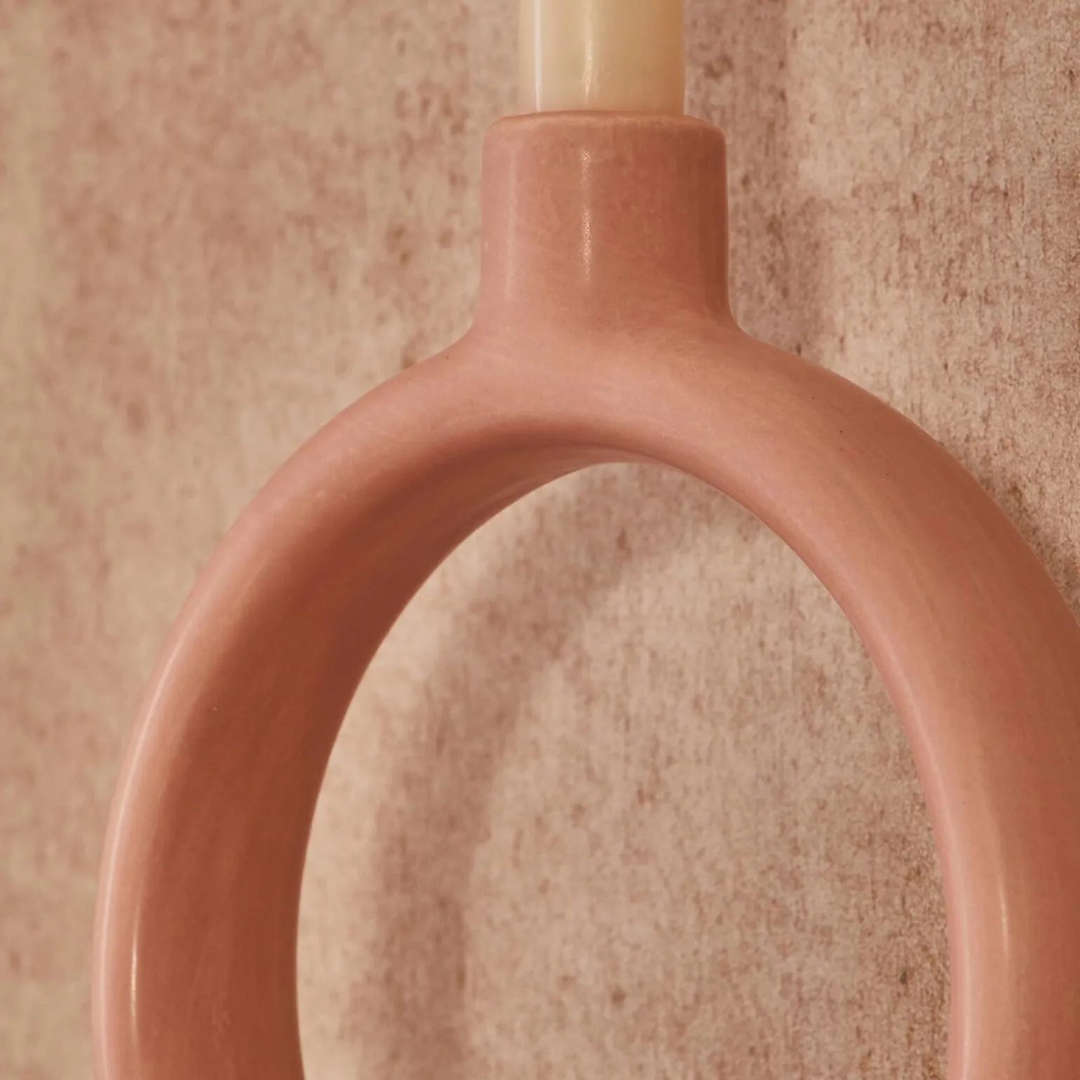 Bougeoir SERRA coloris rose mat - 4MURS
