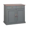 Buffet LUZERNE coloris gris foncé - 4MURS