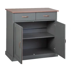 Buffet LUZERNE coloris gris foncé - 4MURS