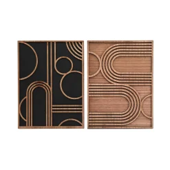 Cadre bois HILDE coloris noir / bois - 4MURS
