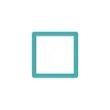 Cadre photo SLIMPYX 10 x 10 cm turquoise - 4MURS