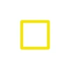Cadre photo SLIMPYX 10 x 10 cm jaune poussin - 4MURS