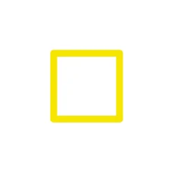 Cadre photo SLIMPYX 10 x 10 cm jaune poussin - 4MURS