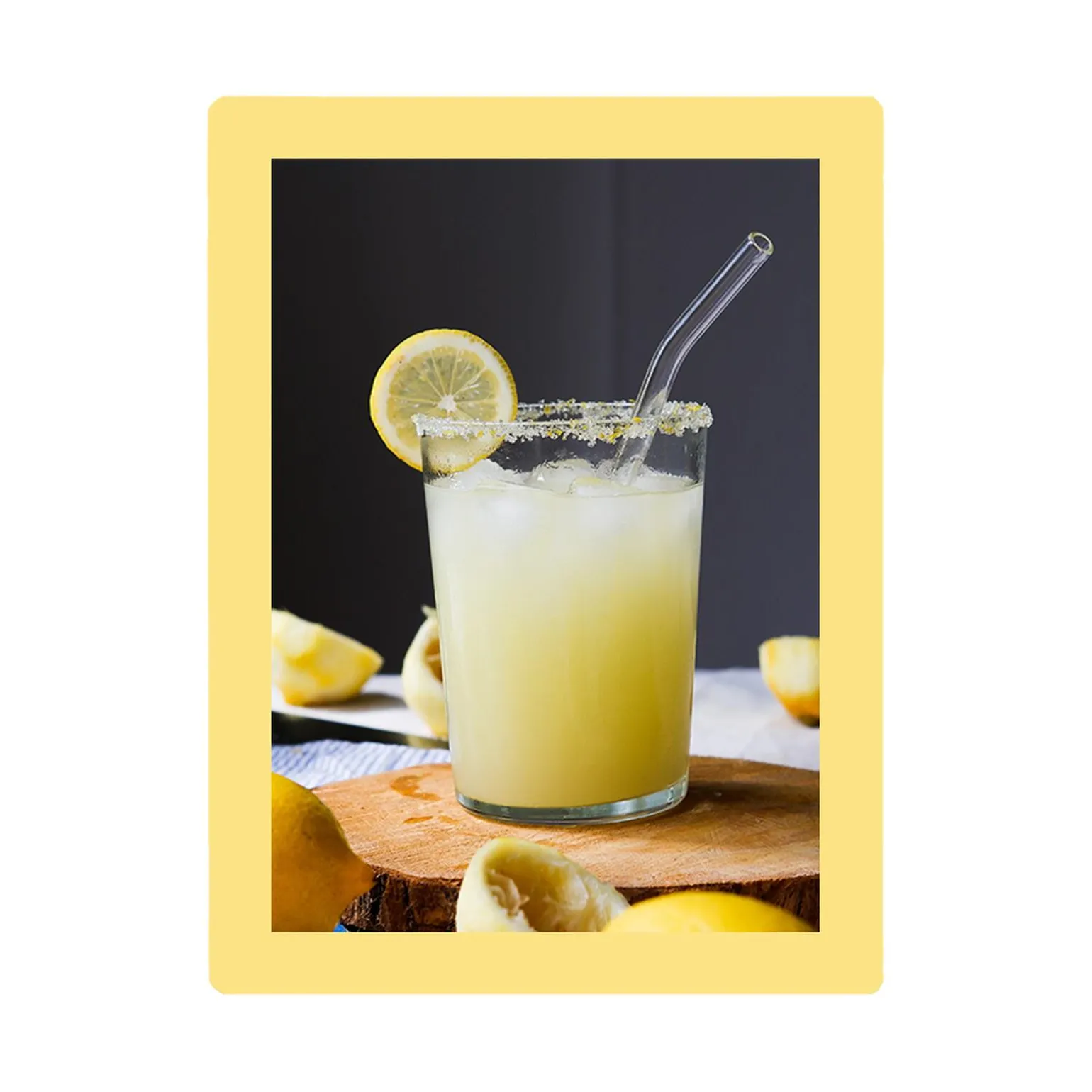 Cadre photo SLIMPYX 15 x 20 cm jaune paille - 4MURS
