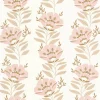 Caselio Papier peint intissé SERAPHINA rose poudré et beige - 4MURS