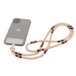 CASYX Cordon de téléphone UNIVERSEL PERLES IMPERIALES beige - 4MURS