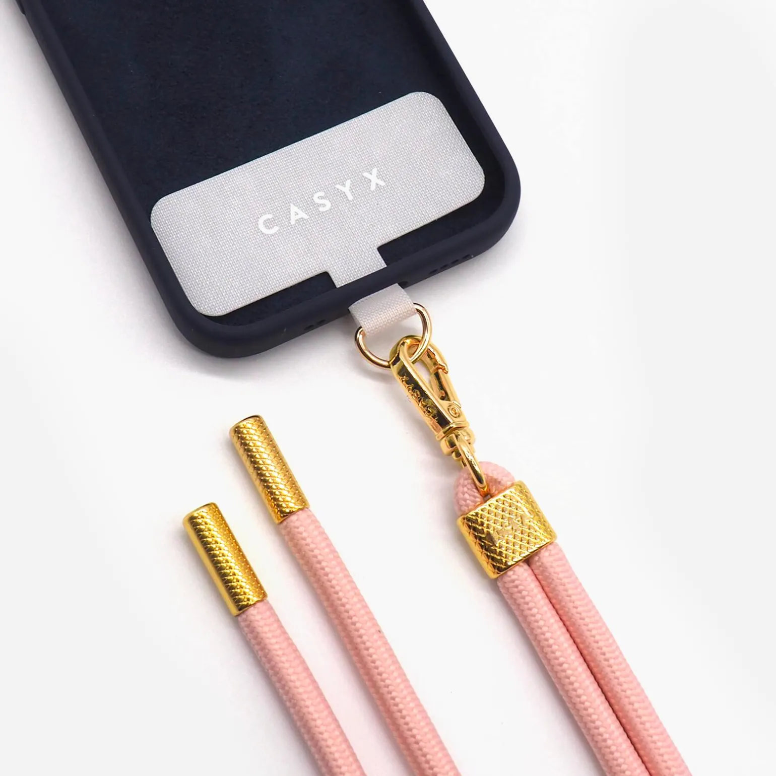 CASYX Cordon de téléphone UNIVERSEL POUDRÉ rose poudré - 4MURS