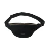 CASYX Sac banane VELOURS coloris noir - 4MURS