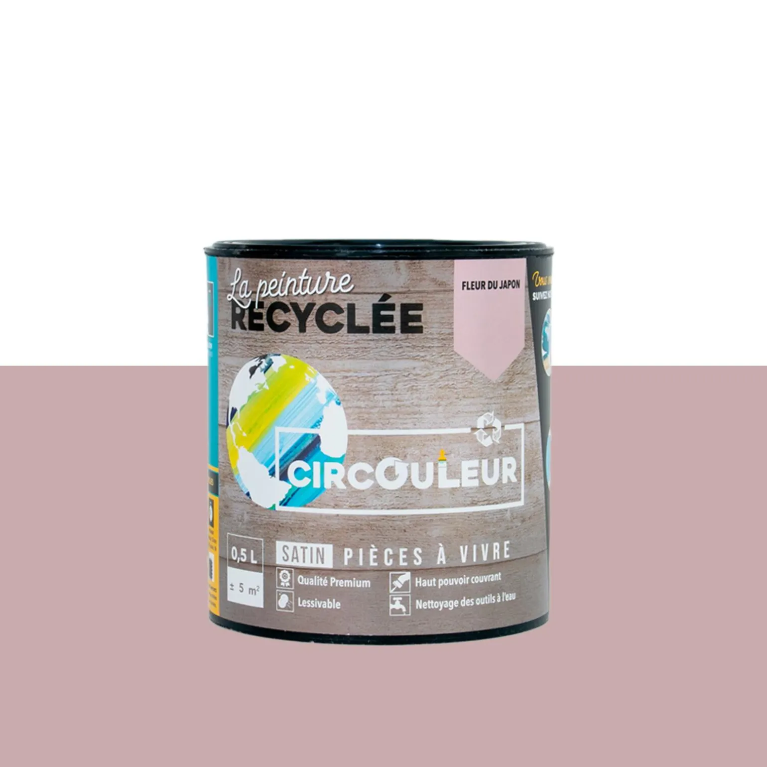CIRCOULEUR Peinture Peinture fleur du Japon Satiné 0,5 L - 4MURS
