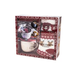 Coffret tasses BIEN DANS MES CHAUSSETTES coloris rouge - 4MURS