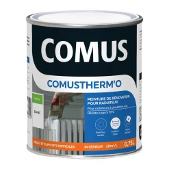Comus Peinture Spécial radiateur Peinture blanc Satiné 0,75 L - 4MURS