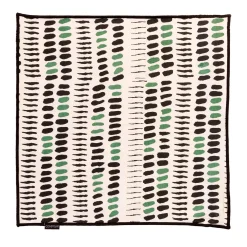 Constelle Housse de coussin ALAIA noir & vert 40 x 40 cm - 4MURS