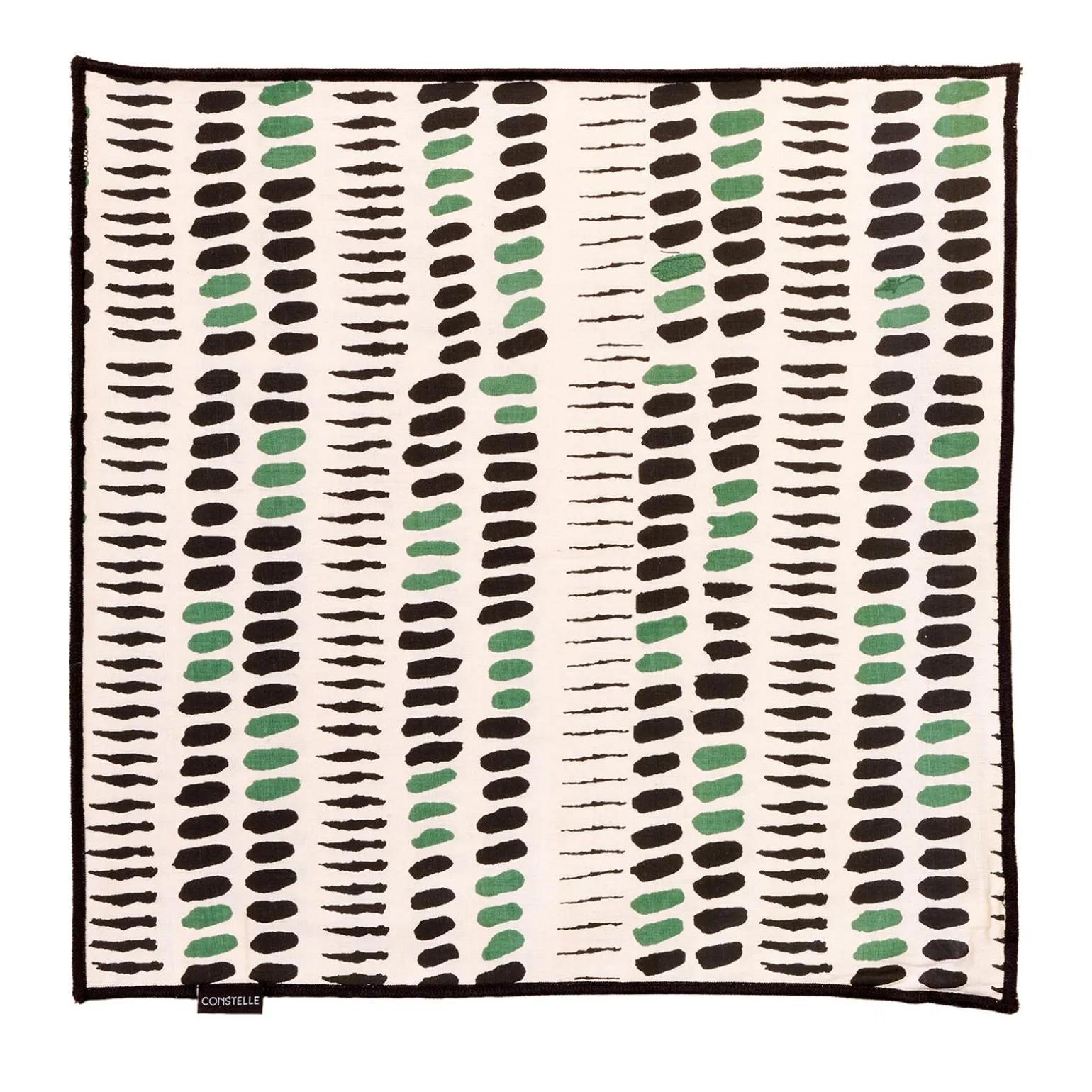 Constelle Housse de coussin ALAIA noir & vert 40 x 40 cm - 4MURS