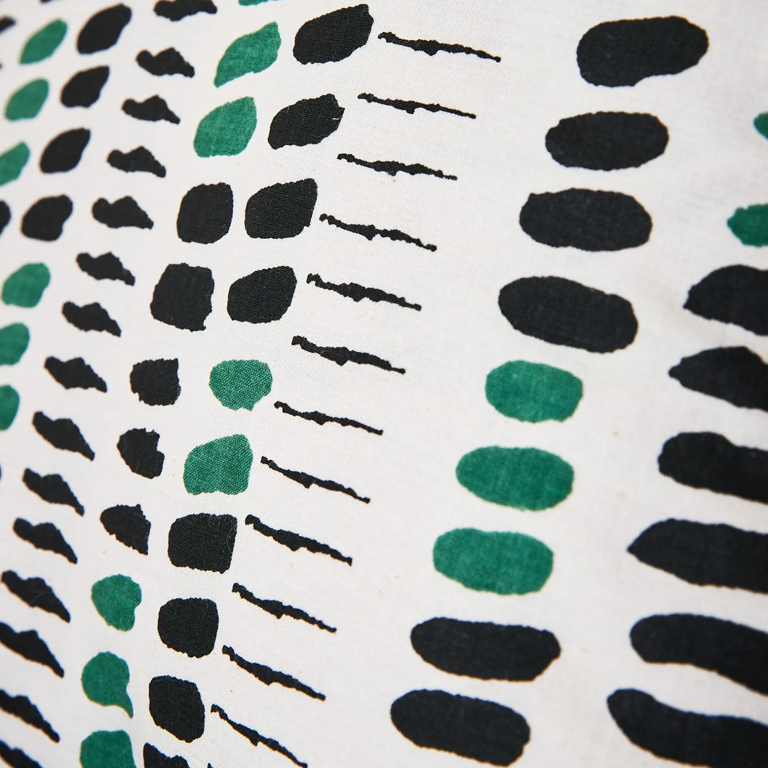 Constelle Housse de coussin ALAIA noir & vert 40 x 40 cm - 4MURS