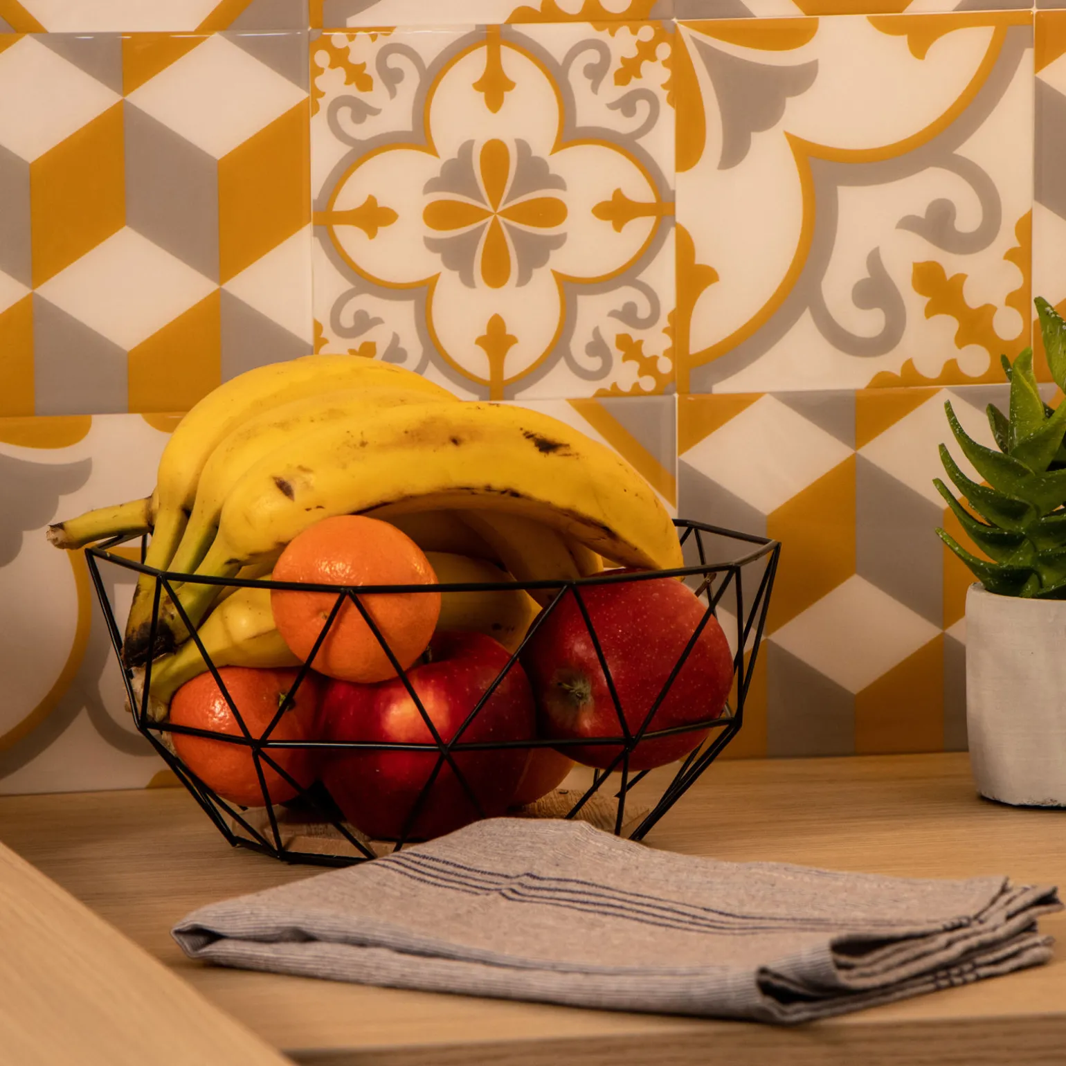 Corbeille à fruit OLONNE coloris beige - 4MURS