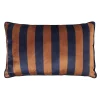 Coussin BERRY coloris bleu/tabac 30 x 50 cm - 4MURS
