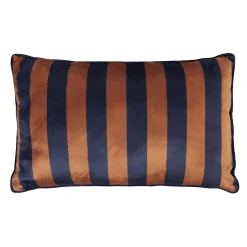 Coussin BERRY coloris bleu/tabac 30 x 50 cm - 4MURS