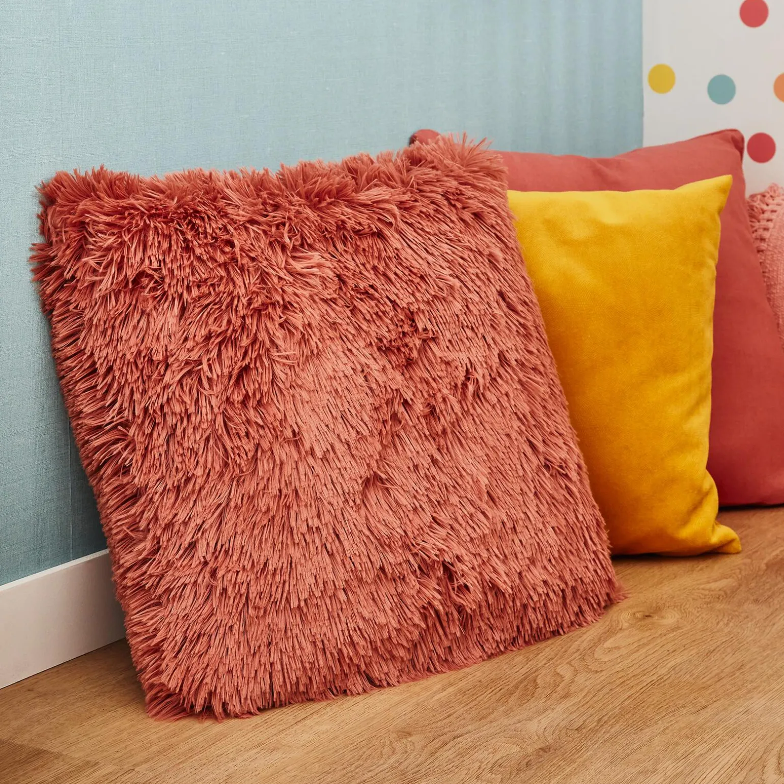 Coussin BODRUN coloris terre cuite 45 x 45 cm - 4MURS