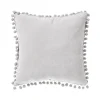 Coussin BOMMEL coloris Gris clair 40 x 40 cm - 4MURS