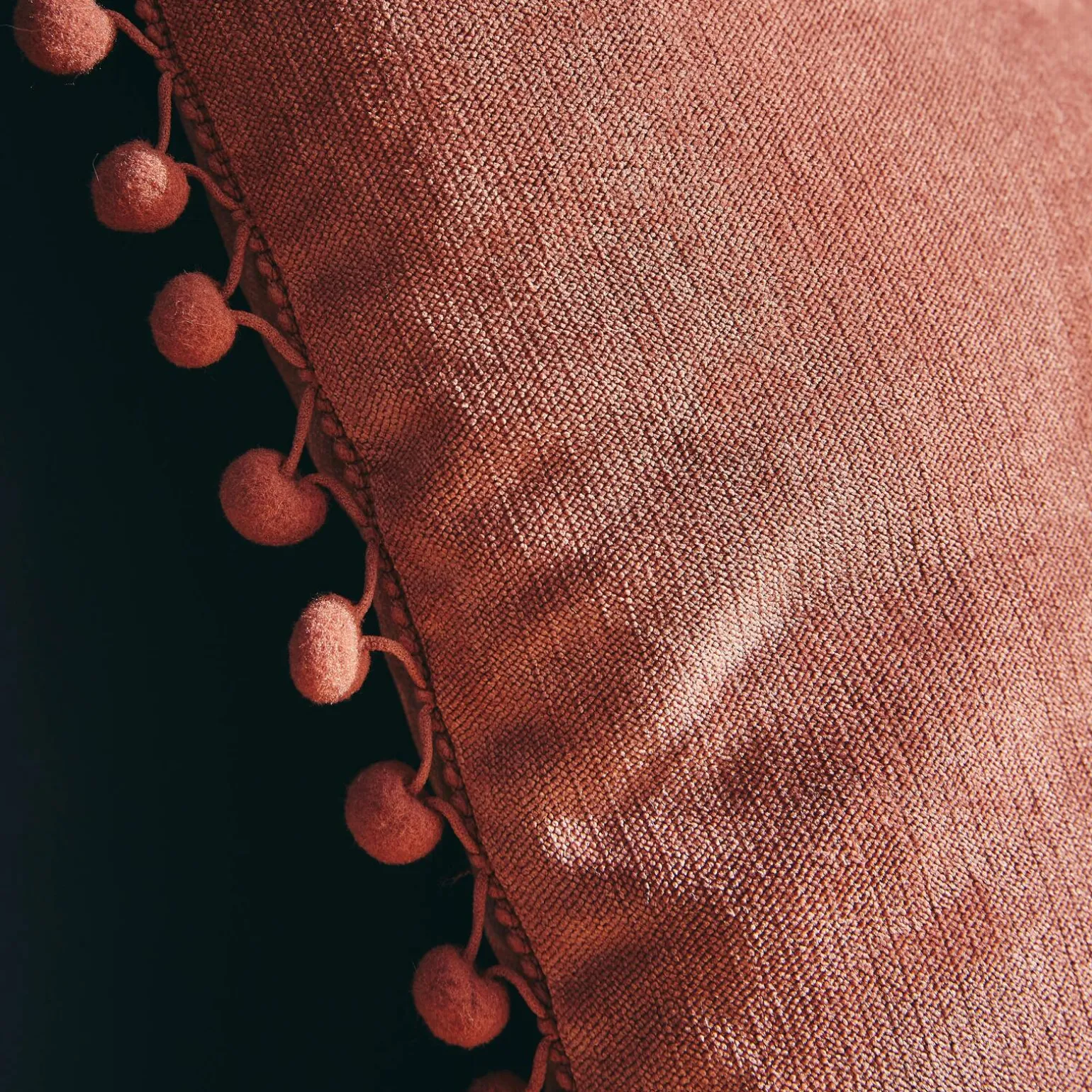 Coussin BOMMEL coloris terracotta 40 x 40 cm - 4MURS