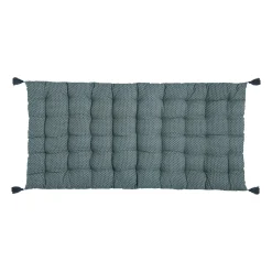 Coussin de sol OTTO coloris bleu canard 60 x 120 cm - 4MURS