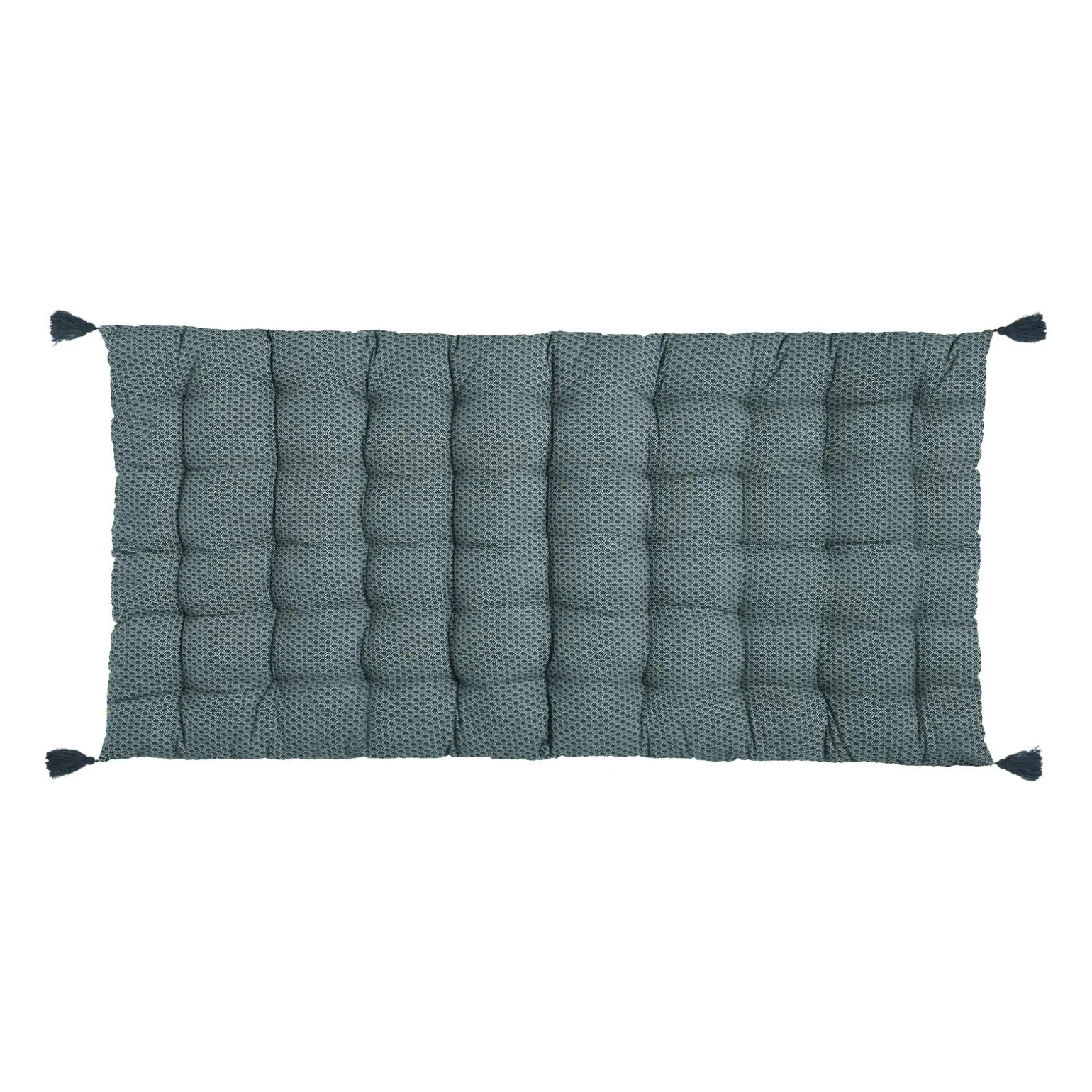 Coussin de sol OTTO coloris bleu canard 60 x 120 cm - 4MURS